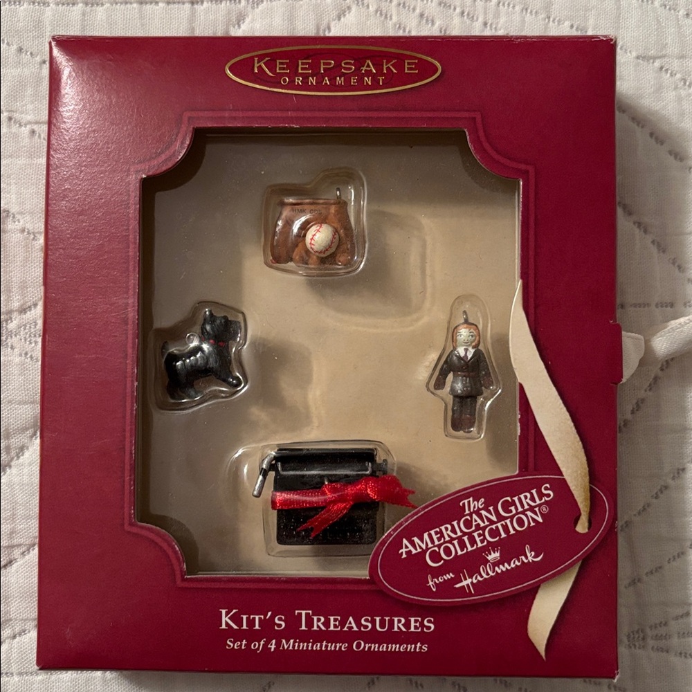 Kit's Treasures Miniature Ornaments - Hallmark American Girls Collection